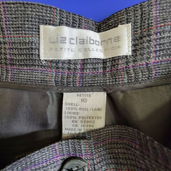 Liz Claiborne Petite Collection Wool Bermuda Shorts Grey Size 10 Petite - Picture 3 of 14